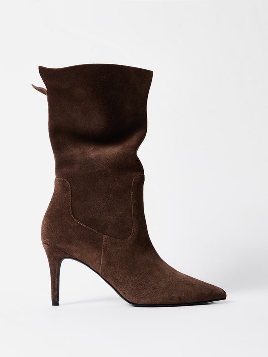 Leather High-Heel Shoes